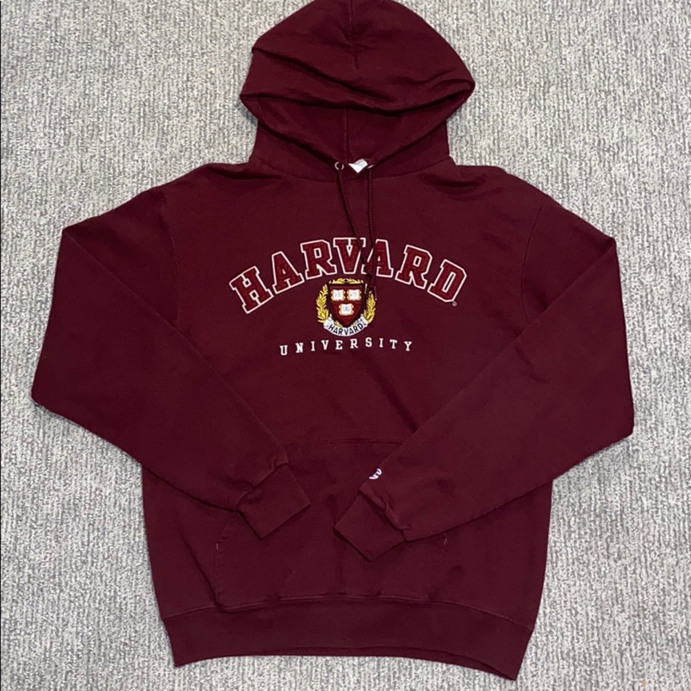 Champion Harvard University Hoodie Size M